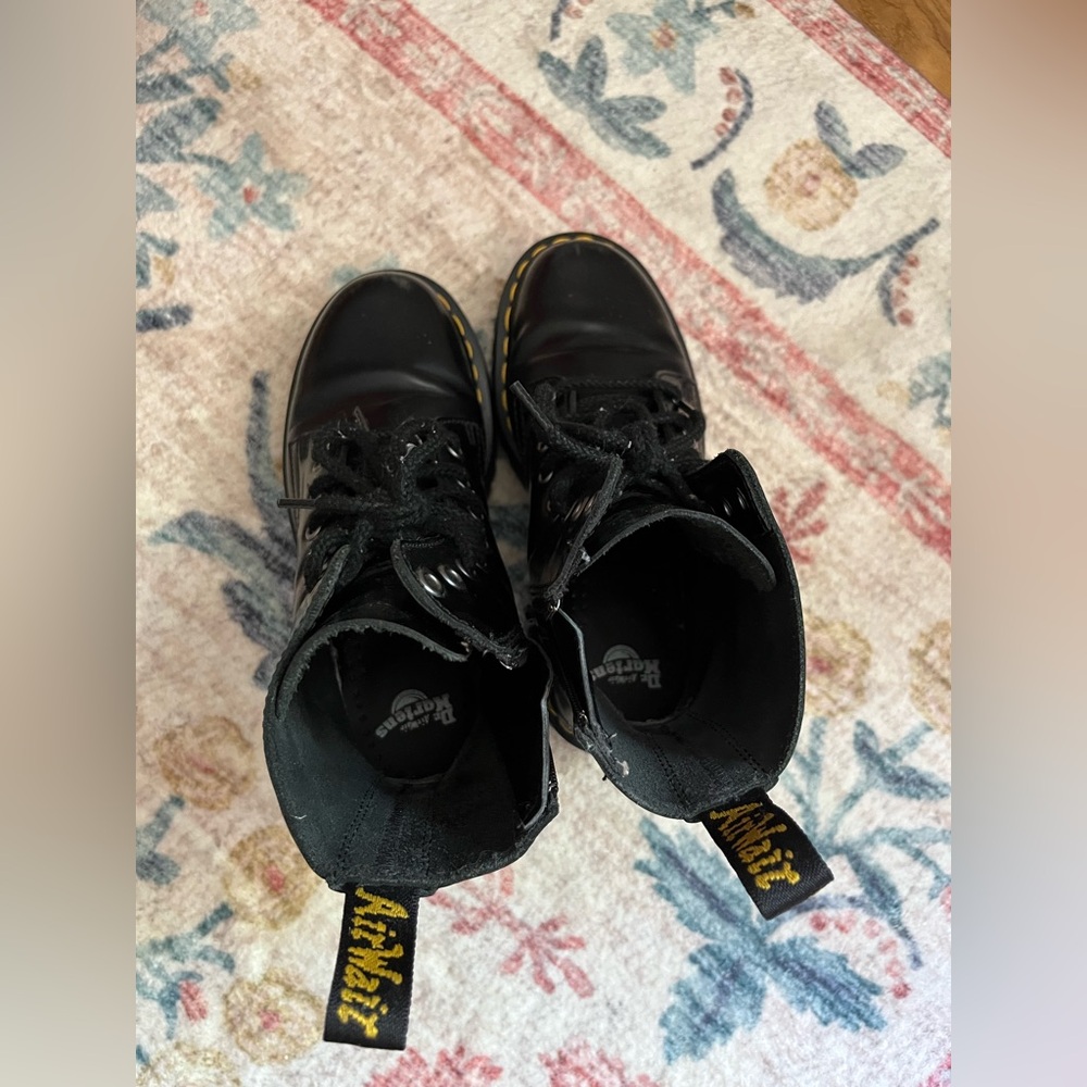 Dr.Martens Jadon Smooth Leather Platform Boots - Picture 6 of 9